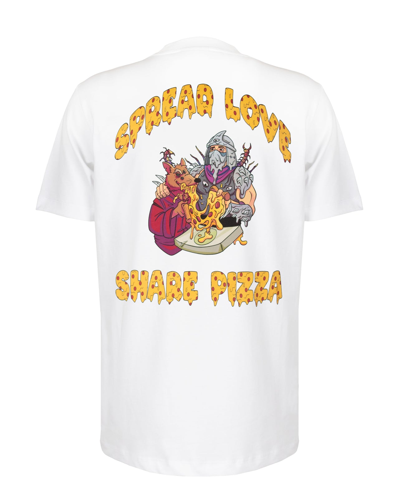 Spread love share pizza