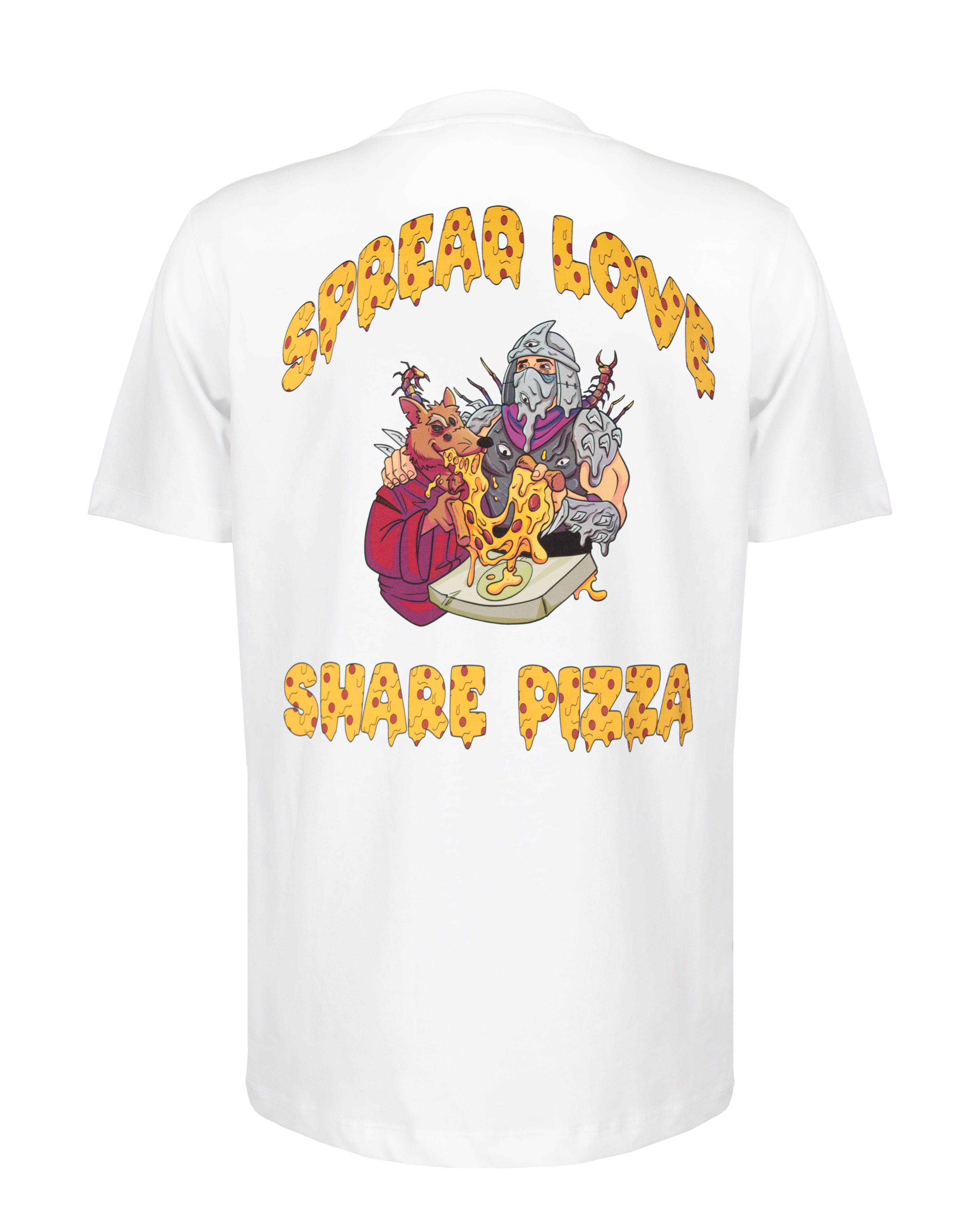 Spread love share pizza