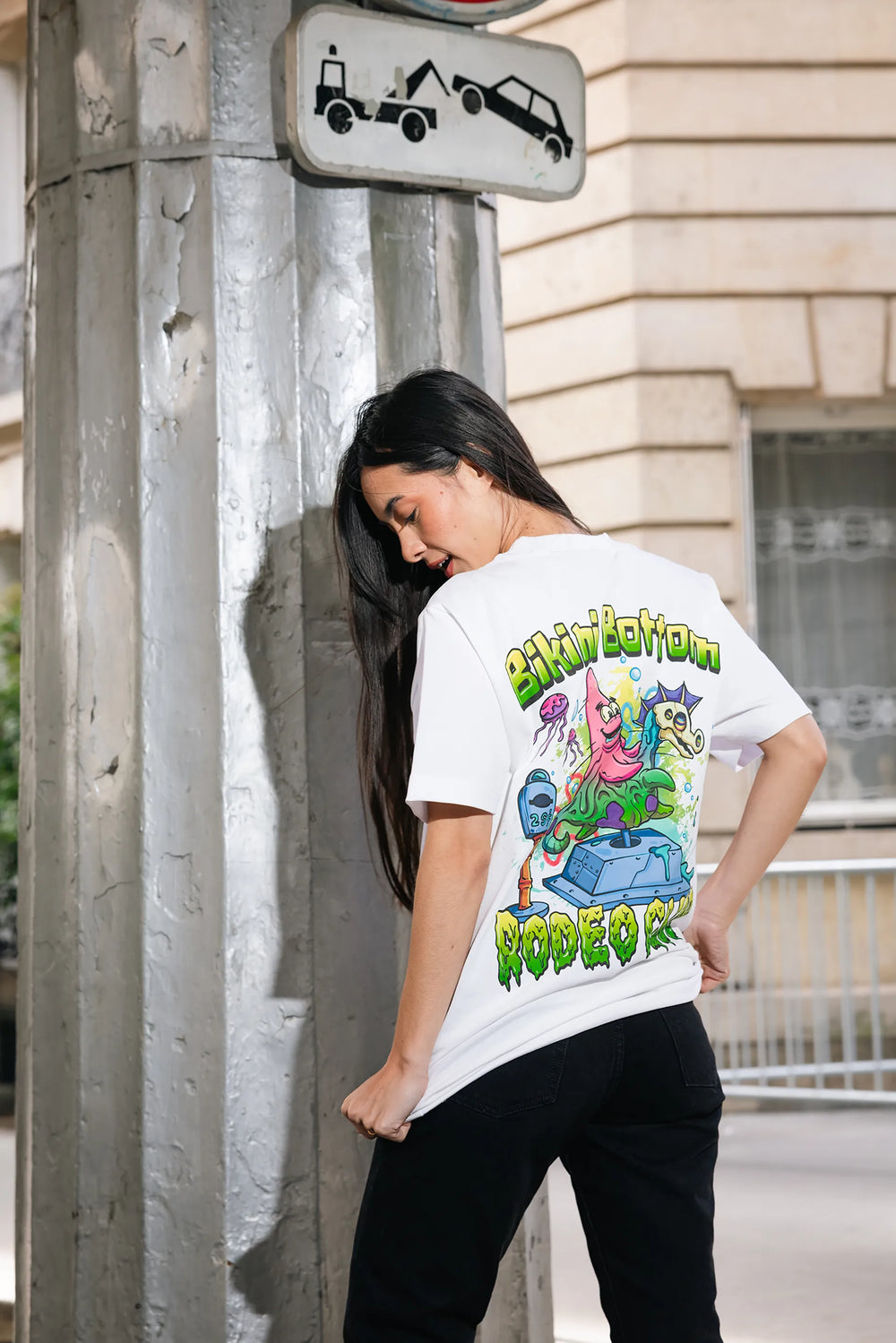 BIKINI BOTTOM RODEO CLUB T-shirt – Posh Alley Cats lookbook, shot in Salzburg