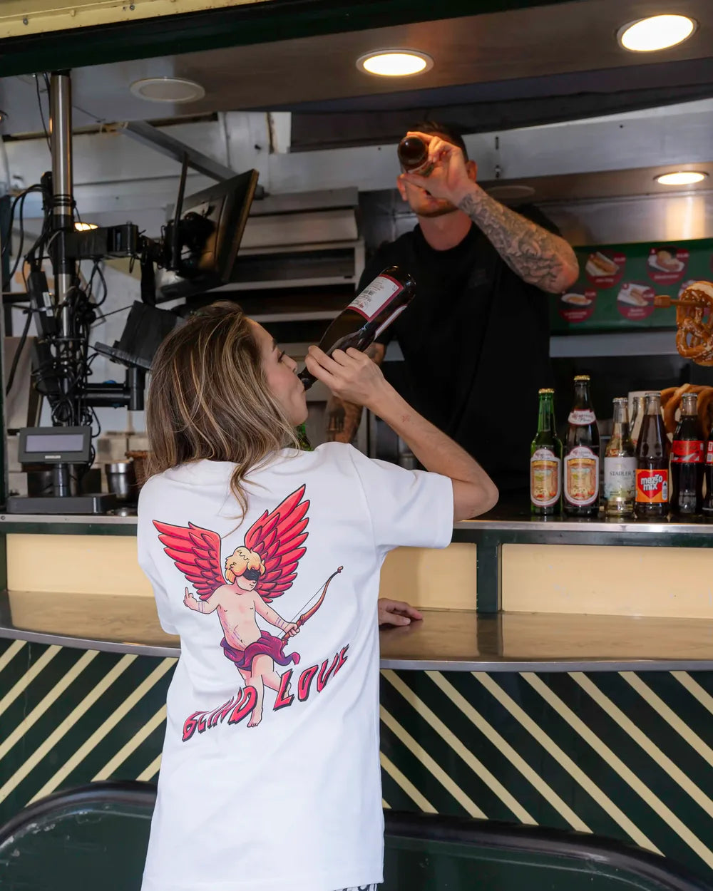 BLIND LOVE T-shirt – Posh Alley Cats lookbook, shot in Salzburg
